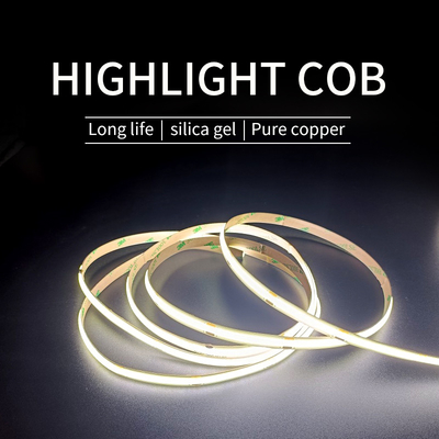 Esnek Kısılabilir COB LED Şerit 120 Derece Dış Mekan Suya Dayanıklı COB LED Şerit