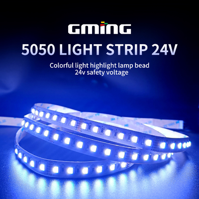 RGB Esnek SMD 5050 LED Şerit Işığı IP20 120 Derece Işın Açısı
