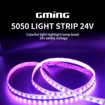 Alçak Gerilim SMD 5050 RGB LED Şerit 10m 60pcs/M İç Mekan / Dış Mekan