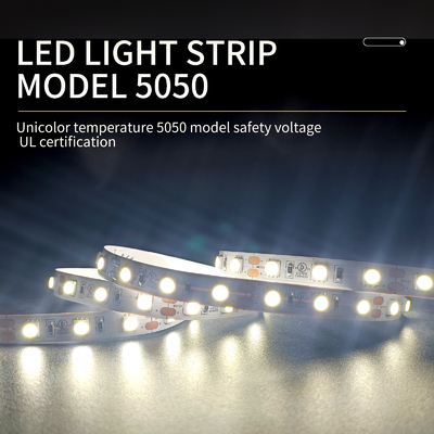 Tek Renkli 5050 LED Şerit Işıklar 120 Derece İç ve Dış Aydınlatma