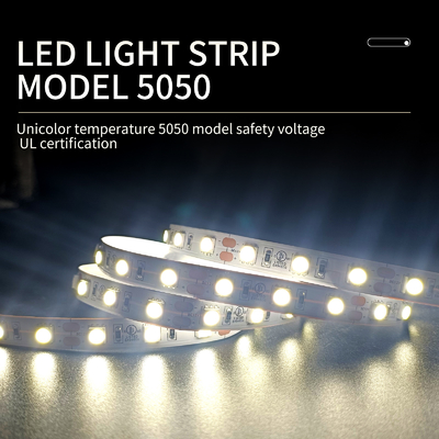 Tek Renkli SMD 5050 LED Şerit Işık 12V 24V Uzaktan Kumanda Anahtarlı
