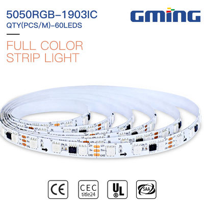 Ra80 10mm Pcb 12W 520-530nm SMD RGB LED Şerit Işık