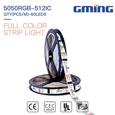 Kesilebilir 6W IP65 SMD 5050 LED Şerit Işık UCS DMX512-16 IC