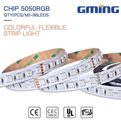 Geniş görüş açısı ile 19.2W Programlama SMD 5050 LED Şerit Işığı