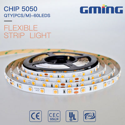 IP20 60leds / m SMD5050 led şerit şerit ışıkları 12 / 24VDC