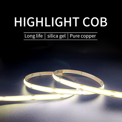 Su geçirmez 12V COB LED Şerit Işığı 480 boncuk Tek Renkli Tip 50000H